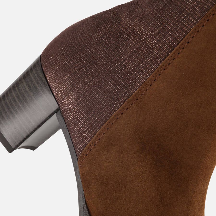 Gabor Enkellaarsjes bruin Suede