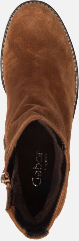 Gabor Enkellaarsjes cognac Suede