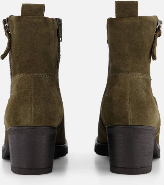 Gabor Enkellaarsjes groen Suede