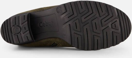 Gabor Enkellaarsjes groen Suede