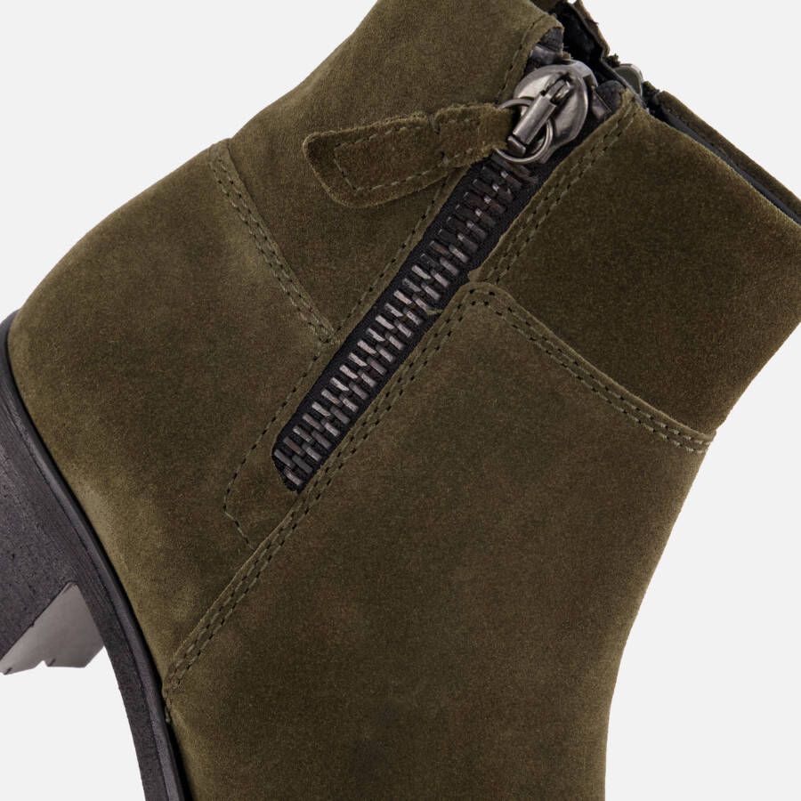 Gabor Enkellaarsjes groen Suede