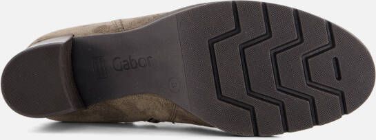 Gabor Enkellaarsjes taupe Suede