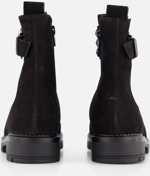 Gabor Enkellaarsjes zwart Nubuck