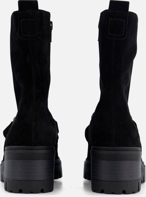 Gabor Enkellaarsjes zwart Suede