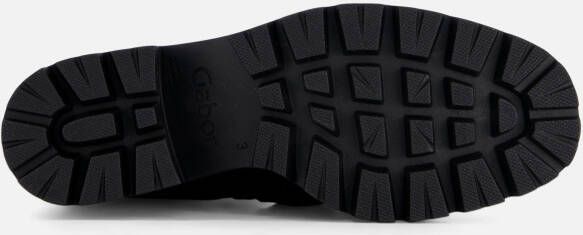 Gabor Enkellaarsjes zwart Suede