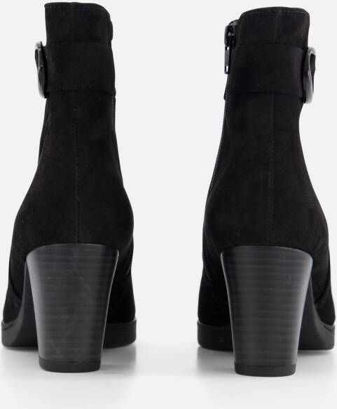 Gabor Enkellaarsjes zwart Suede