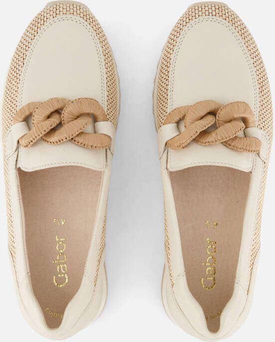 Gabor Instappers beige Leer