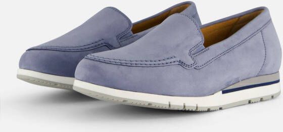 Gabor Instappers blauw Nubuck