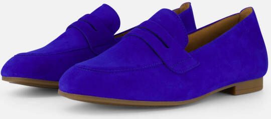 Gabor Instappers blauw Suede