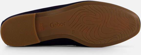 Gabor Instappers blauw Suede