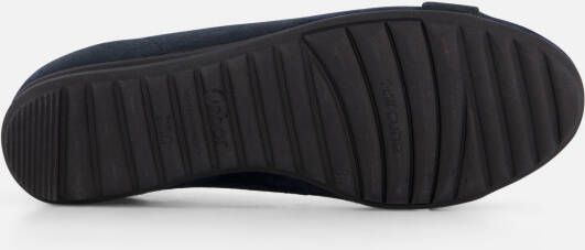 Gabor Instappers blauw Suede