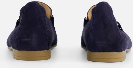 Gabor Instappers blauw Suede