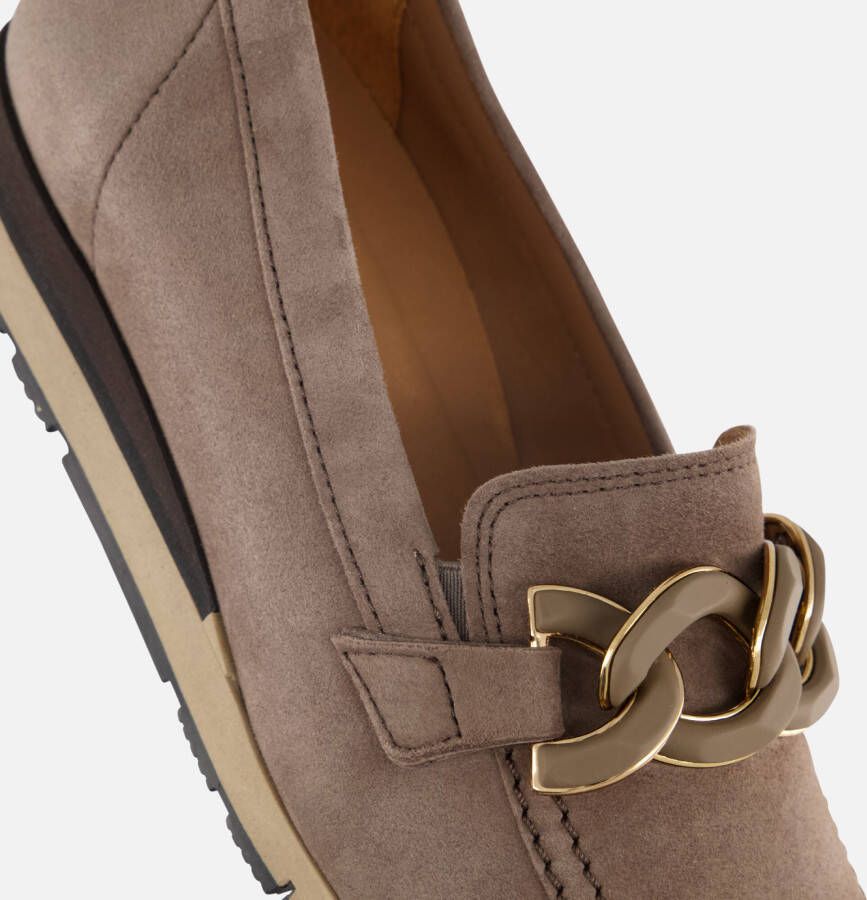 Gabor Instappers taupe Suede