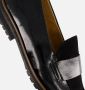Gabor Zwarte Leren Mocassins Klassiek Comfortabel Black Dames - Thumbnail 9