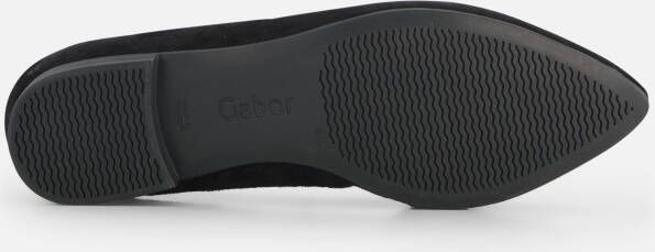 Gabor Instappers zwart Suede
