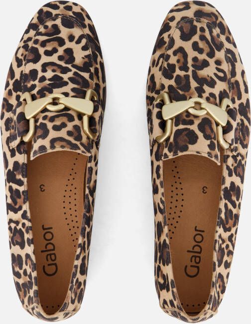 Gabor Leopard Instappers beige Suede