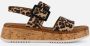 Gabor Leopard Sandalen beige Suede Dames - Thumbnail 7