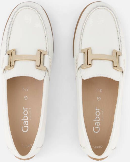 Gabor Moccasin Instappers wit Leer