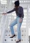 Gabor Zwarte Velours Klassieke Trotteur Schoenen Black Dames - Thumbnail 6