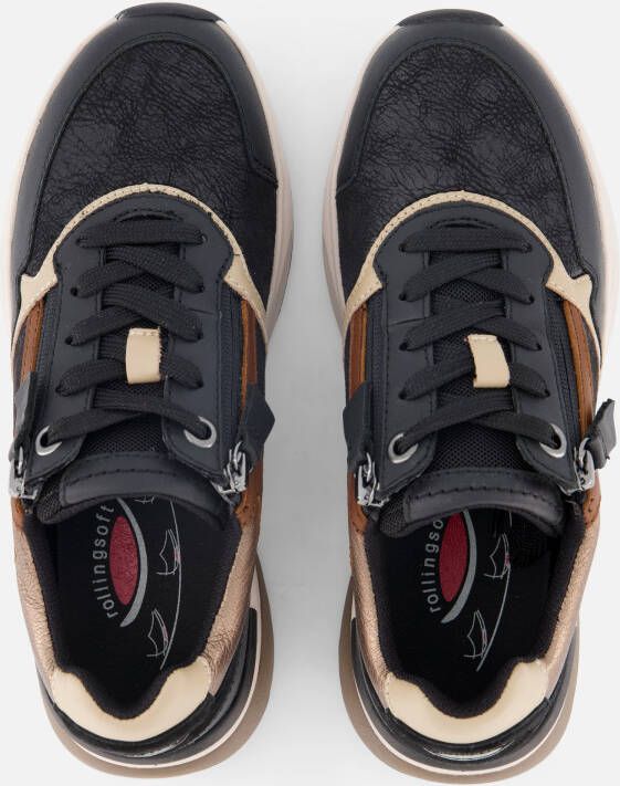 Gabor Rollingsoft K-leest sneakers zwart