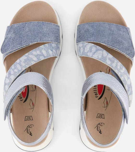 Gabor Rollingsoft Sandalen blauw Synthetisch