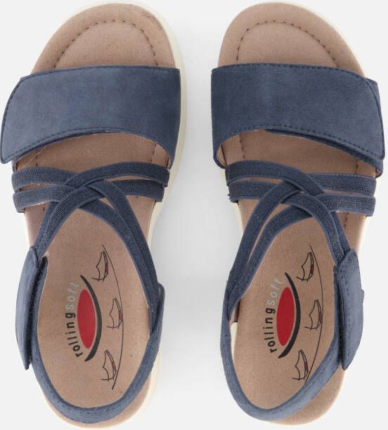 Gabor Rollingsoft Sandalen blauw Synthetisch