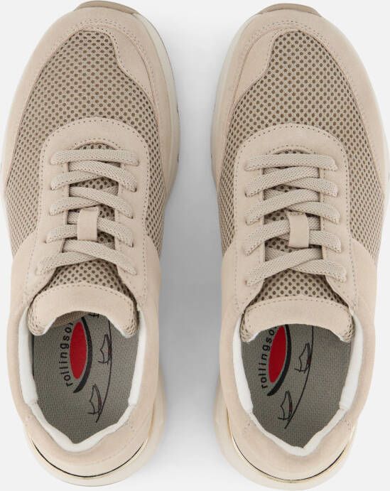 Gabor Rollingsoft Sneakers beige Imitatieleer