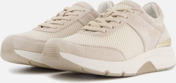 Gabor Rollingsoft Sneakers beige Textiel