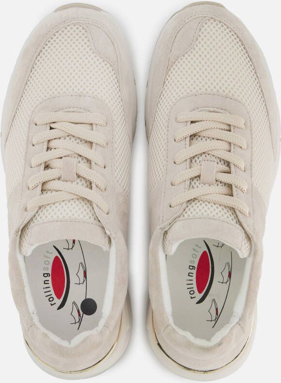 Gabor Rollingsoft Sneakers beige Textiel