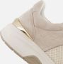 Gabor Textiel sable sneakers met wiebelende zool Beige Dames - Thumbnail 6