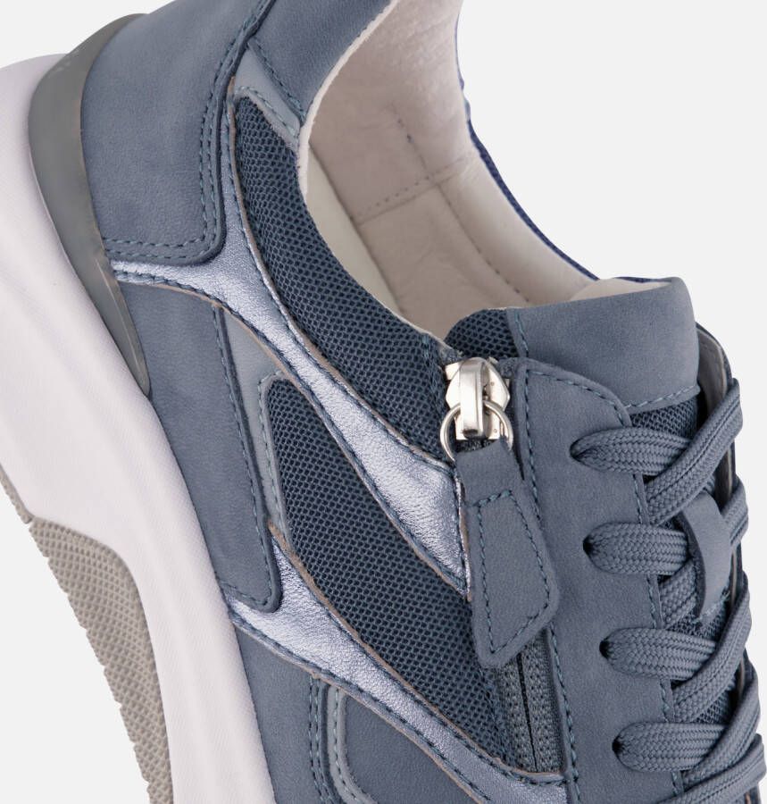 Gabor Rollingsoft Sneakers blauw Leer