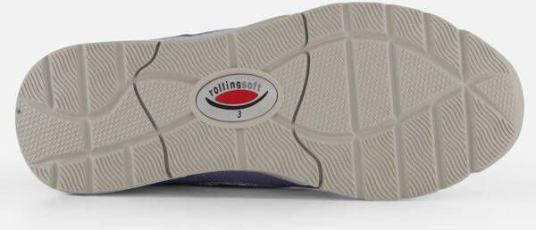 Gabor Rollingsoft Sneakers blauw Nubuck