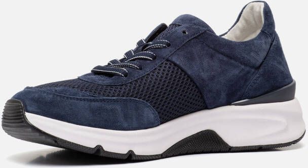 Gabor Rollingsoft Sneakers blauw Textiel