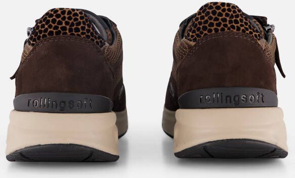 Gabor Rollingsoft Sneakers brons Textiel
