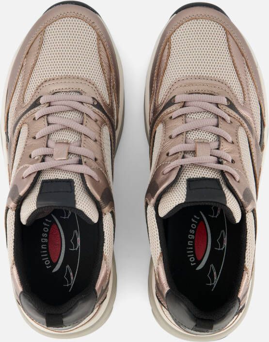 Gabor Rollingsoft Sneakers grijs Textiel