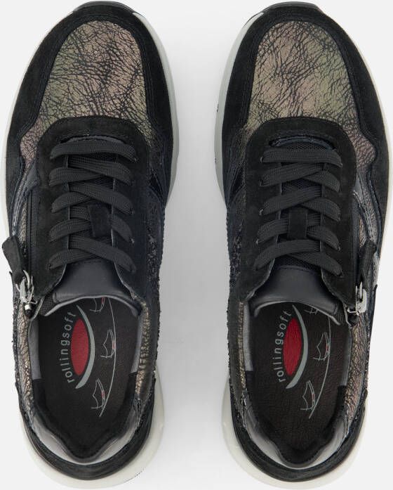 Gabor Rollingsoft Sneakers grijs Textiel