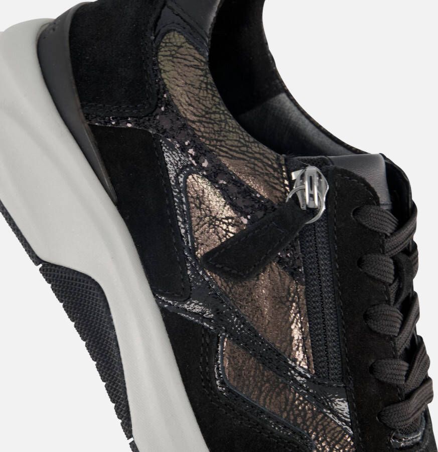 Gabor Rollingsoft Sneakers grijs Textiel
