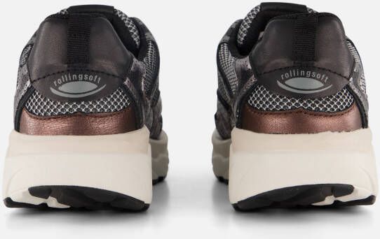 Gabor Rollingsoft Sneakers zilver Textiel