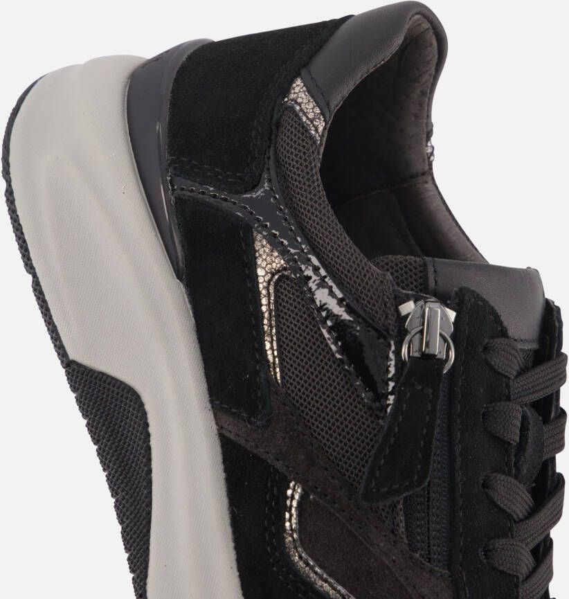 Gabor Rollingsoft Sneakers zwart Suede