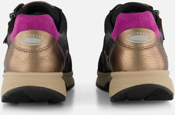 Gabor Rollingsoft Sneakers zwart Suede