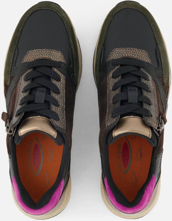 Gabor Rollingsoft Sneakers zwart Suede