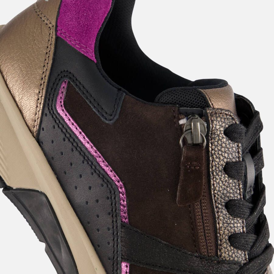 Gabor Rollingsoft Sneakers zwart Suede