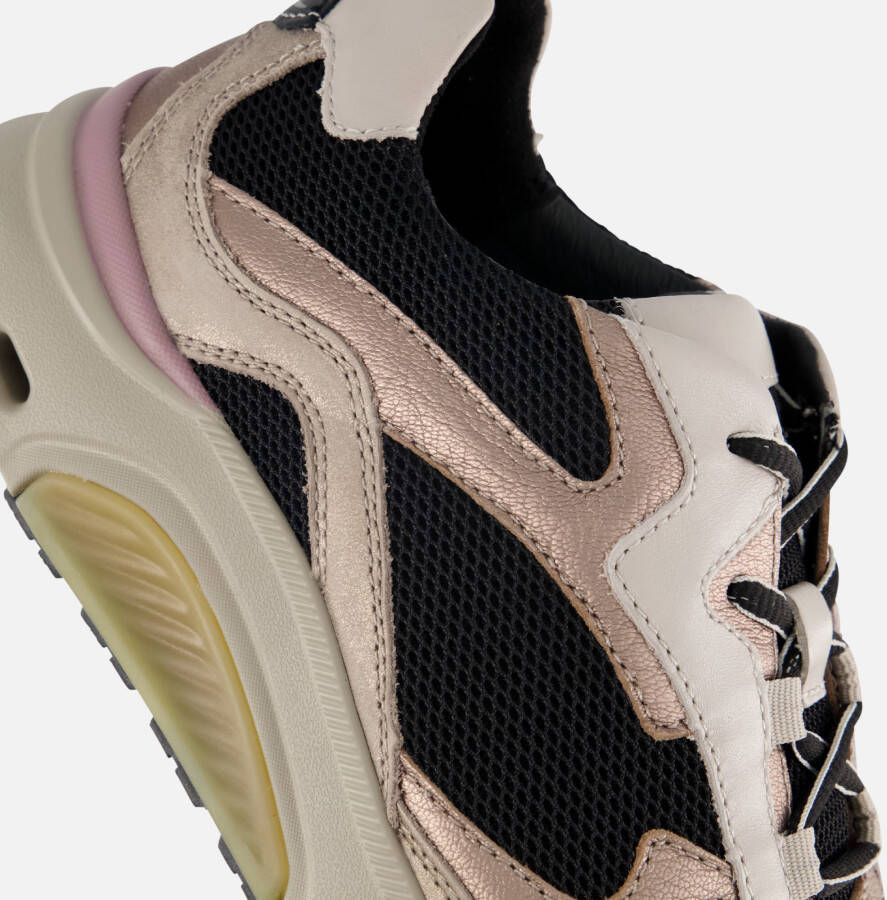 Gabor Rollingsoft Sneakers zwart Textiel