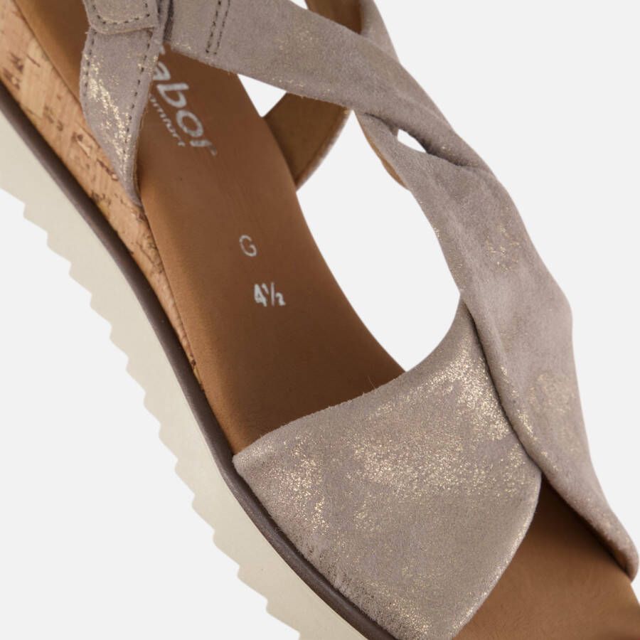 Gabor Sandalen beige Leer