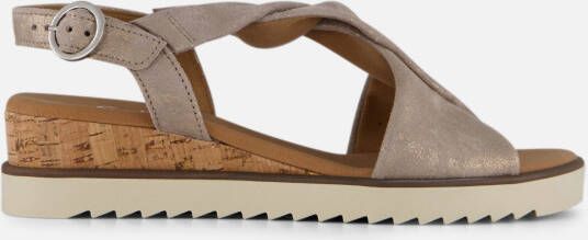 Gabor Sandalen beige Leer
