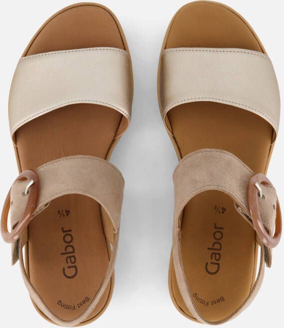 Gabor Sandalen beige Suede