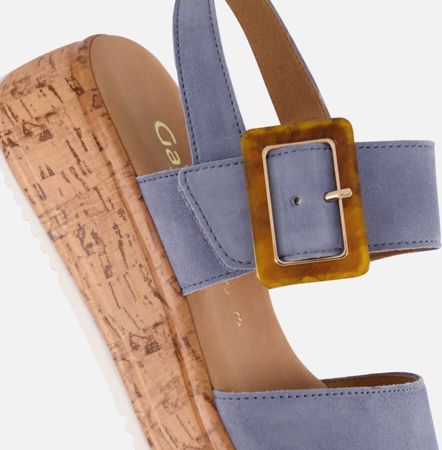 Gabor Sandalen blauw Nubuck