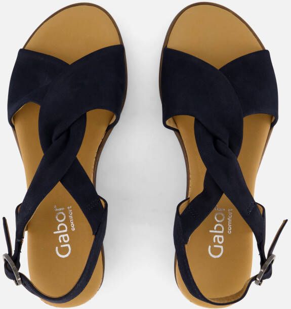 Gabor Sandalen blauw Nubuck