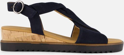 Gabor Sandalen blauw Nubuck
