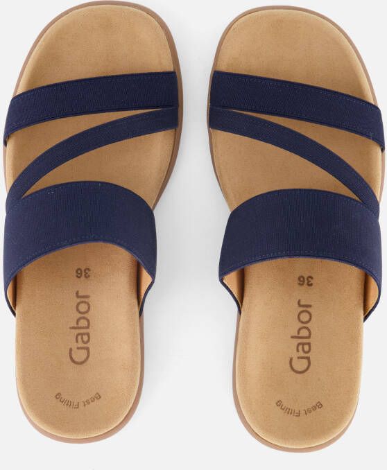 Gabor Sandalen blauw Textiel